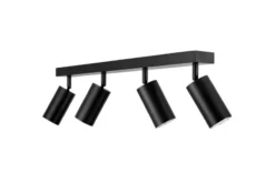 Arrediorg LAMPADA DA SOFFITTO MODERNA NERA NEO W4