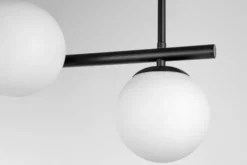 Arrediorg LAMPADA DA SOFFITTO MODERNA NERA LEDO W5