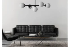 Arrediorg LAMPADA DA SOFFITTO MODERNA NERA FINO W5