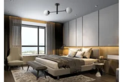 Arrediorg LAMPADA DA SOFFITTO MODERNA NERA FINO W2