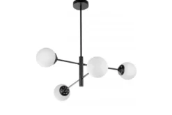 Arrediorg LAMPADA DA SOFFITTO MODERNA NERA FINO PRO W4
