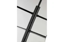Arrediorg LAMPADA DA SOFFITTO MODERNA NERA FINO PRO W6