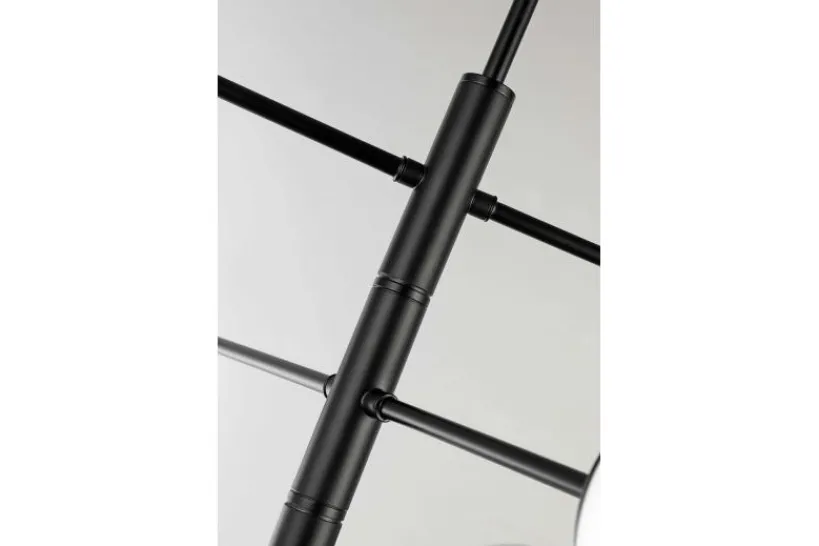 Arrediorg LAMPADA DA SOFFITTO MODERNA NERA FINO PRO W6