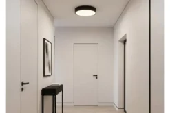 Arrediorg LAMPADA DA SOFFITTO MODERNA NERA ORBO D40