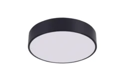 Arrediorg LAMPADA DA SOFFITTO MODERNA NERA ORBO D40
