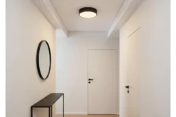 Arrediorg LAMPADA DA SOFFITTO MODERNA NERA ORBO D30