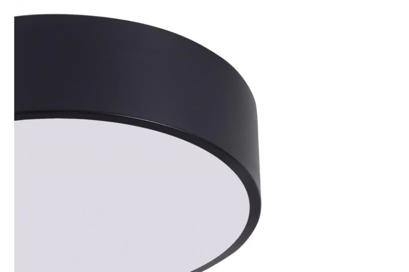 Arrediorg LAMPADA DA SOFFITTO MODERNA NERA ORBO D30