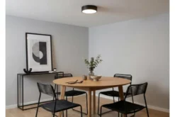 Arrediorg LAMPADA DA SOFFITTO MODERNA NERA ORBO D30