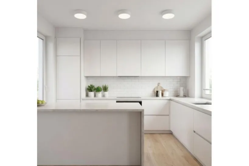 Arrediorg LAMPADA DA SOFFITTO MODERNA NERA ORBO D23