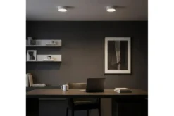 Arrediorg LAMPADA DA SOFFITTO MODERNA NERA ORBO D23
