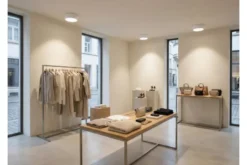 Arrediorg LAMPADA DA SOFFITTO MODERNA NERA ORBO D23