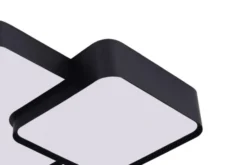 Arrediorg LAMPADA DA SOFFITTO MODERNA NERA CUBO DUO D48