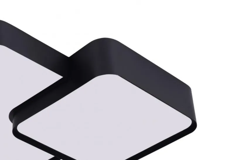 Arrediorg LAMPADA DA SOFFITTO MODERNA NERA CUBO DUO D40