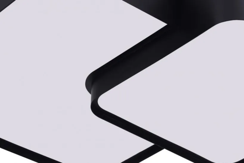 Arrediorg LAMPADA DA SOFFITTO MODERNA NERA CUBO DUO D40