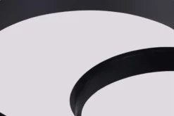 Arrediorg LAMPADA DA SOFFITTO MODERNA NERA ORBO DUO D48