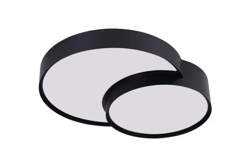 Arrediorg LAMPADA DA SOFFITTO MODERNA NERA ORBO DUO D48