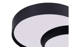 Arrediorg LAMPADA DA SOFFITTO MODERNA NERA ORBO DUO D40