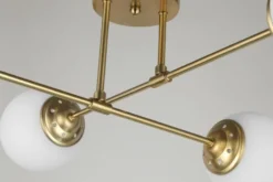 Arrediorg LAMPADA DA SOFFITTO MODERNA OTTONE FINO W4