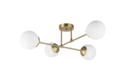 Arrediorg LAMPADA DA SOFFITTO MODERNA OTTONE FINO W4