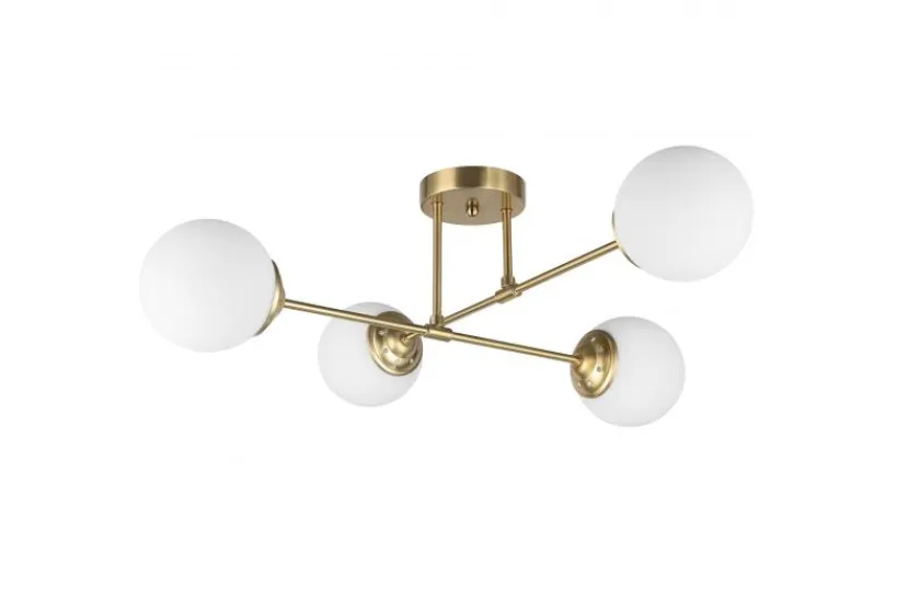 Arrediorg LAMPADA DA SOFFITTO MODERNA OTTONE FINO W4