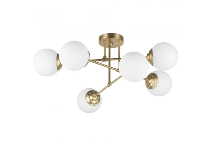 Arrediorg LAMPADA DA SOFFITTO MODERNA OTTONE FINO W6
