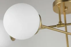Arrediorg LAMPADA DA SOFFITTO MODERNA OTTONE FINO W6