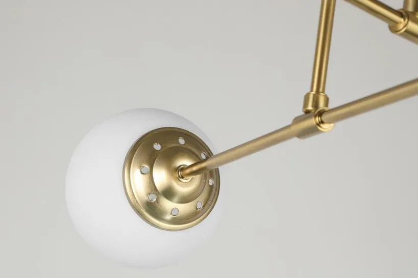 Arrediorg LAMPADA DA SOFFITTO MODERNA OTTONE FINO W6