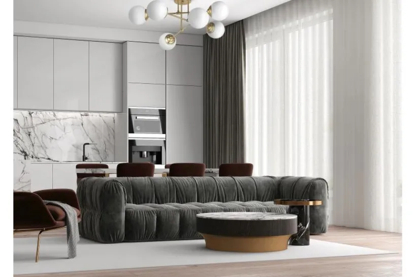 Arrediorg LAMPADA DA SOFFITTO MODERNA OTTONE FINO W6