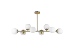 Arrediorg LAMPADA DA SOFFITTO MODERNA OTTONE FINO W8