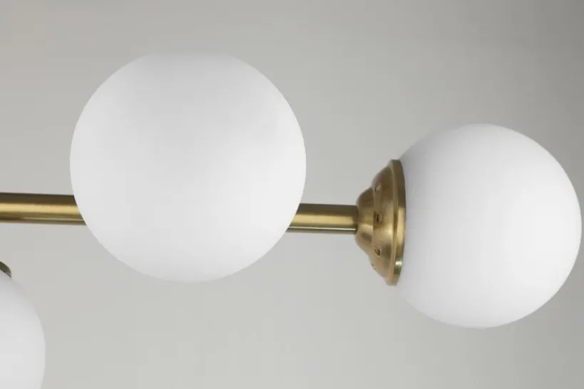Arrediorg LAMPADA DA SOFFITTO MODERNA OTTONE FINO W5