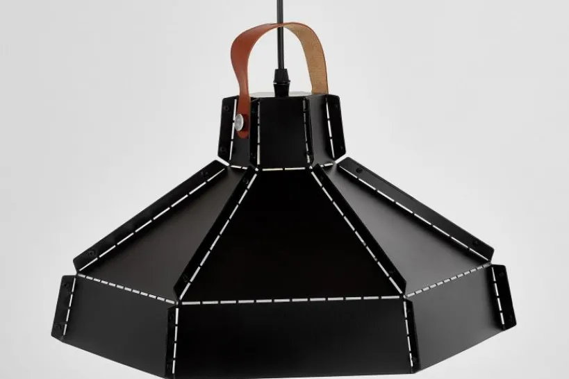 Arrediorg LAMPADA DA SOFFITTO NERA CONA W1
