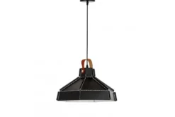 Arrediorg LAMPADA DA SOFFITTO NERA CONA W1