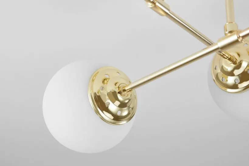 Arrediorg Lampada da soffitto oro a sfera FINO W4