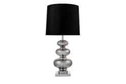 Arrediorg Lampada da tavolo comodino BRISTON Argento