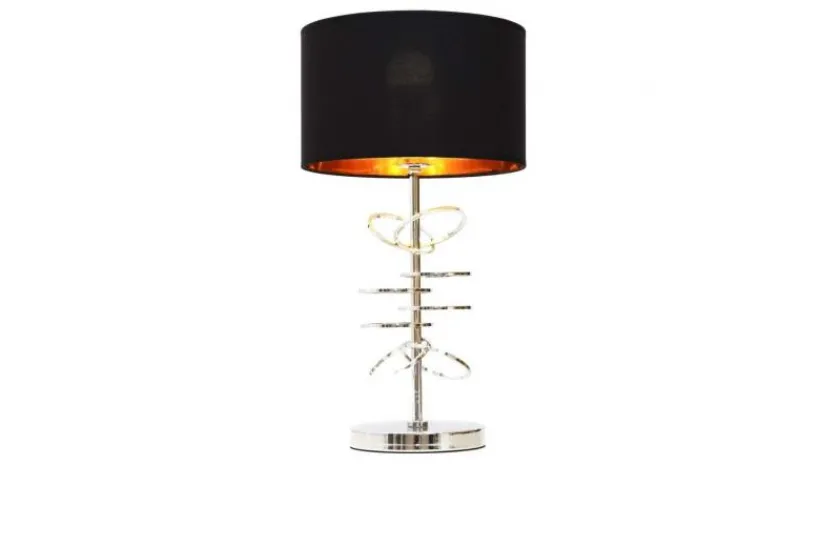 Arrediorg Lampada da tavolo comodino glamour MILARI -Cromo