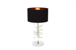Arrediorg Lampada da tavolo comodino glamour MILARI -Cromo