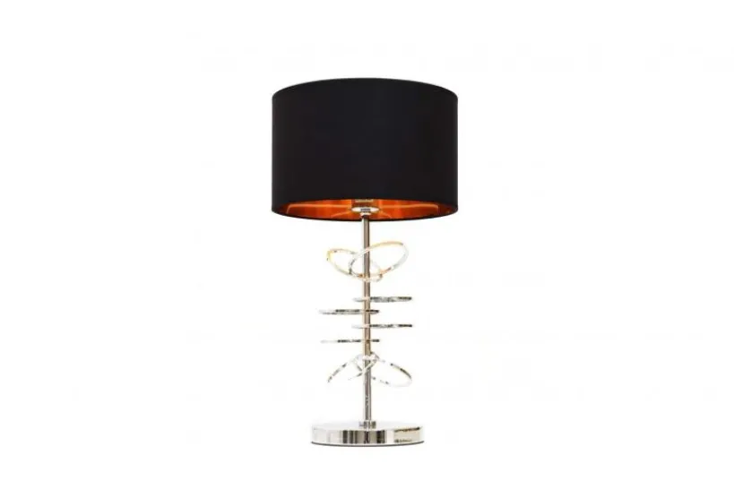Arrediorg Lampada da tavolo comodino glamour MILARI -Cromo
