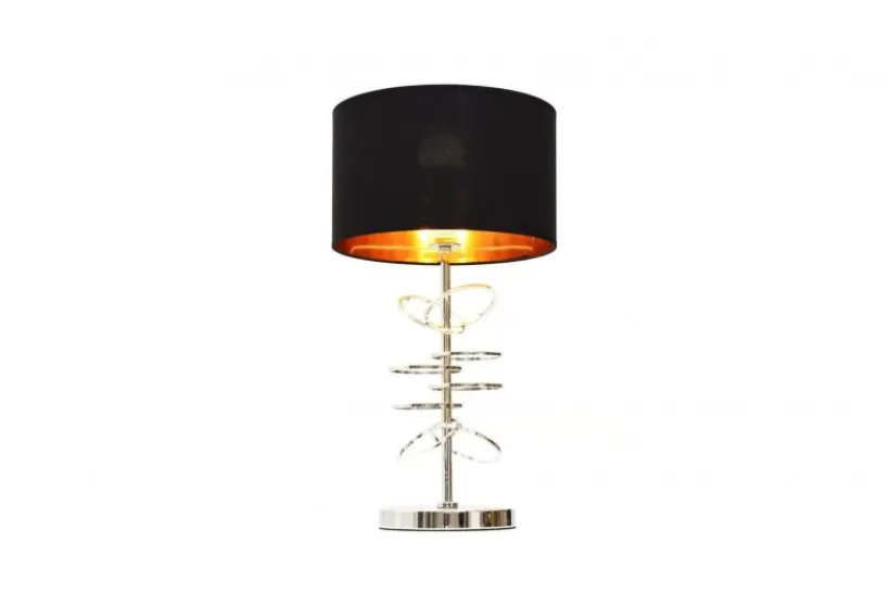 Arrediorg Lampada da tavolo comodino glamour MILARI -Cromo