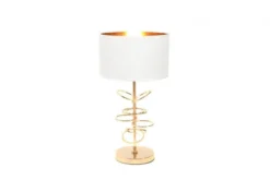 Arrediorg Lampada da tavolo comodino glamour MILARI -Oro