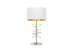 Arrediorg Lampada da tavolo comodino glamour MILARI -Cromo