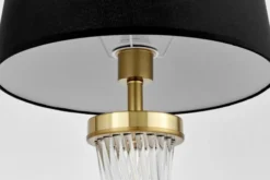 Arrediorg Lampada da tavolo comodino glamour VILLANOVA Ottone