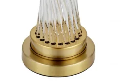 Arrediorg Lampada da tavolo comodino glamour VILLANOVA Ottone