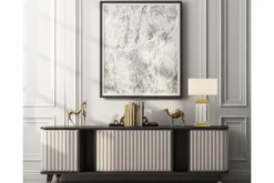 Arrediorg Lampada da tavolo comodino glamour DAVOS Bianco