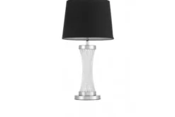 Arrediorg LAMPADA DA TAVOLO FLAMOUR NERA E CROMO VILLANOVA