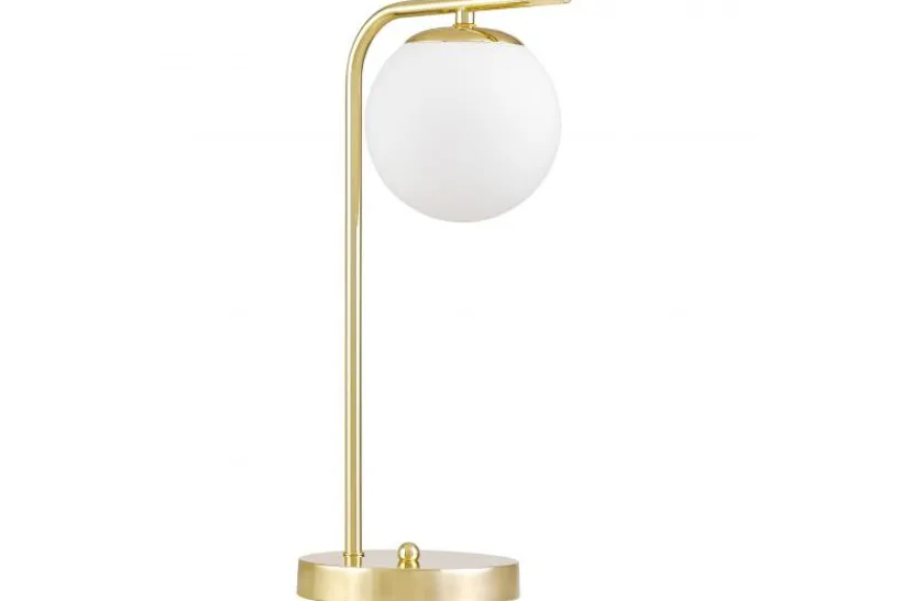 Arrediorg LAMPADA DA TAVOLO MODERNA CLASSICA ORO TESO W1