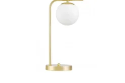 Arrediorg LAMPADA DA TAVOLO MODERNA CLASSICA ORO TESO W1