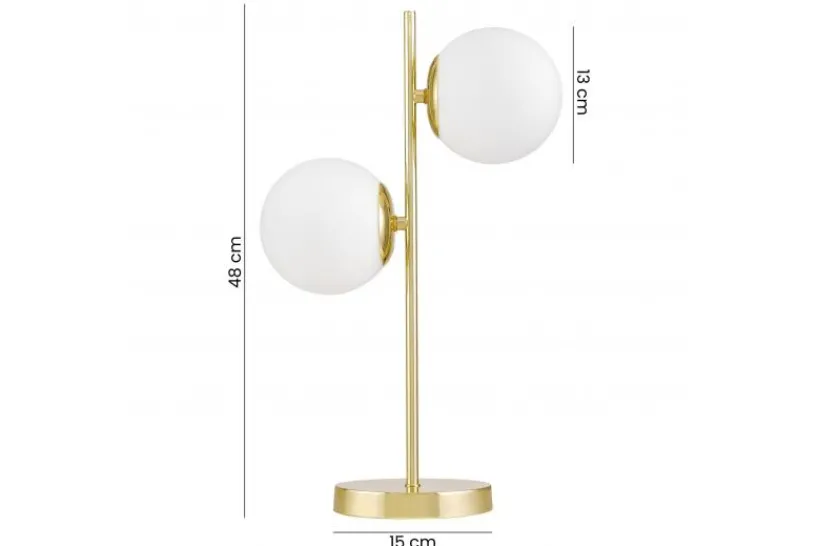 Arrediorg LAMPADA DA TAVOLO MODERNA CLASSICA ORO TESO W2