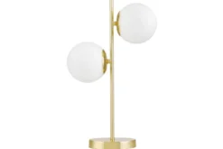 Arrediorg LAMPADA DA TAVOLO MODERNA CLASSICA ORO TESO W2