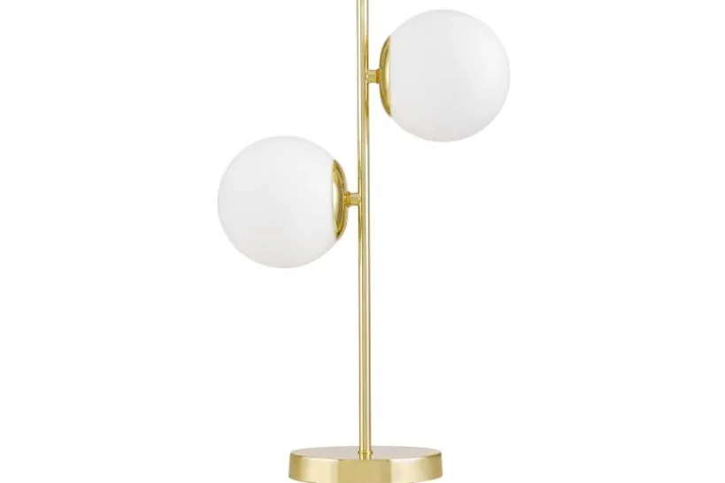 Arrediorg LAMPADA DA TAVOLO MODERNA CLASSICA ORO TESO W2