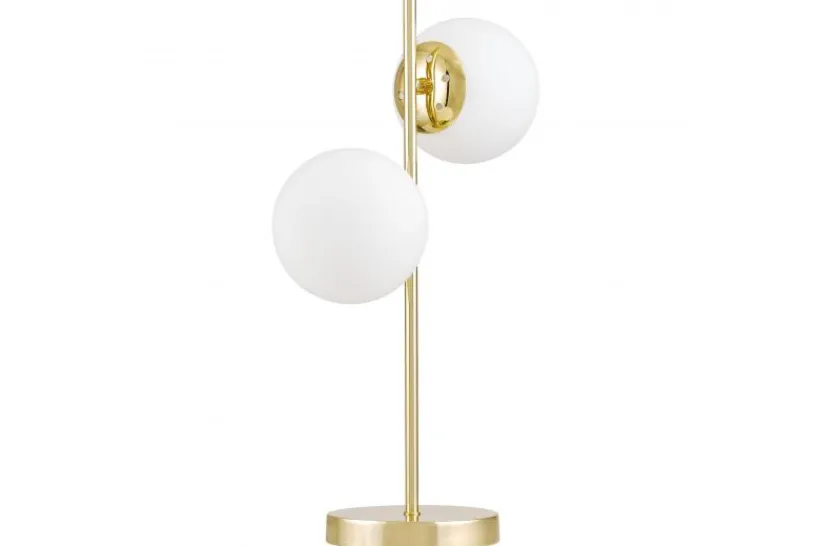 Arrediorg LAMPADA DA TAVOLO MODERNA CLASSICA ORO TESO W2